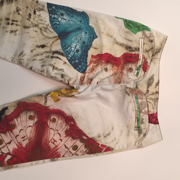 90’s Roberto Cavalli Butterfly Fantasy Jeans - Picture 4 of 8
